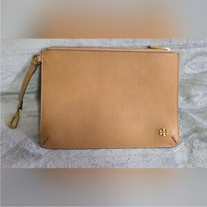 Tory Burch Tan Clutch Wristlet